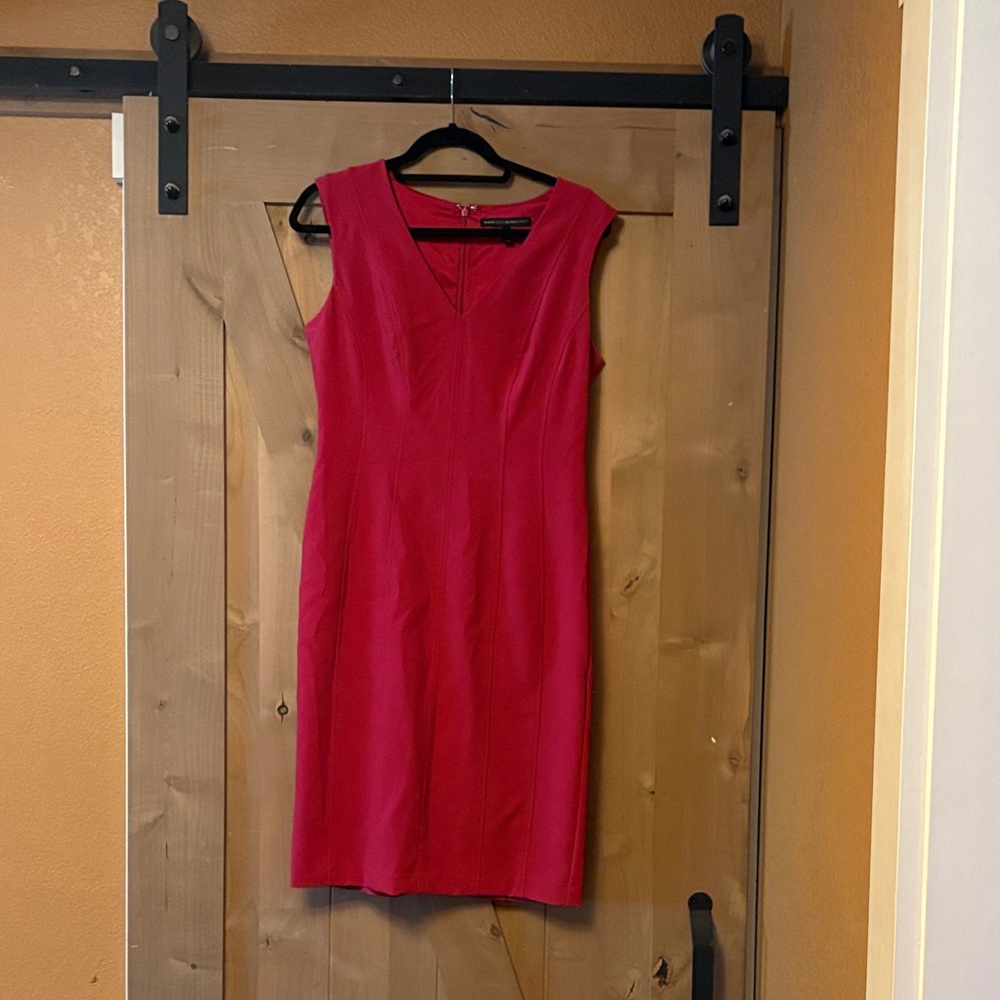 Elegant Sleeveless Red Midi Dress
